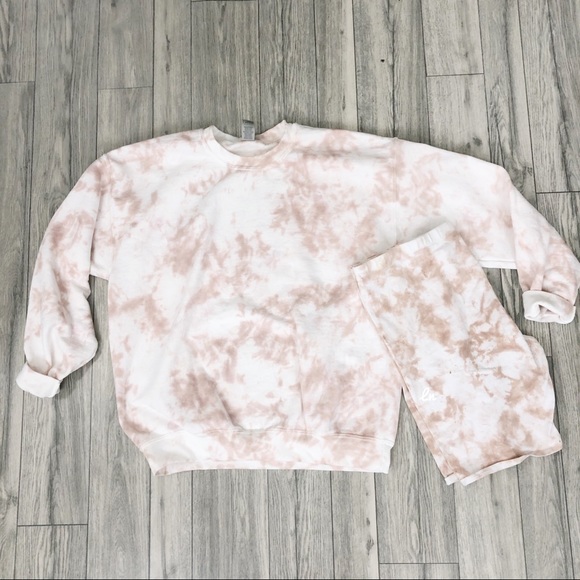 NEW Tie Dye Biker Shorts Pastel Spring S-3X dyed - Picture 6 of 7